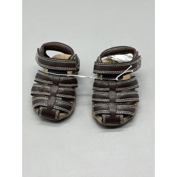 Route 66 Shoes Route 66 Boys Sandals Size 2 Brown White Leather